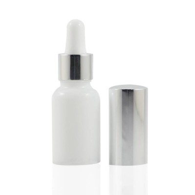 15ml 30ml 50ml Opal Pearl White Essential Oil Dropper Bottle, essential oil bottle labeling machine