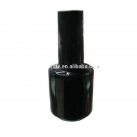 Shinny Black empty gel nail polish glass bottle container 15ml made in China