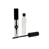 Newest Good Market Make Your Own Mascara Plastic Black Cap Empty Clear Transparent Injection Mascara Tube With Brush